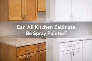 can kitchen cabinets be spray painted