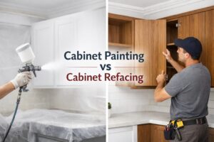 Cabinet Refacing vs Painting