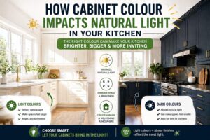 How Cabinet Colour Impacts Natural Light in Kitchens