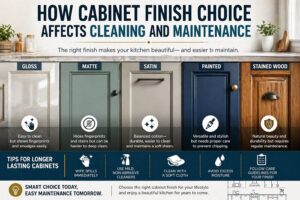 How Cabinet Finish Choice Affects Cleaning and Maintenance